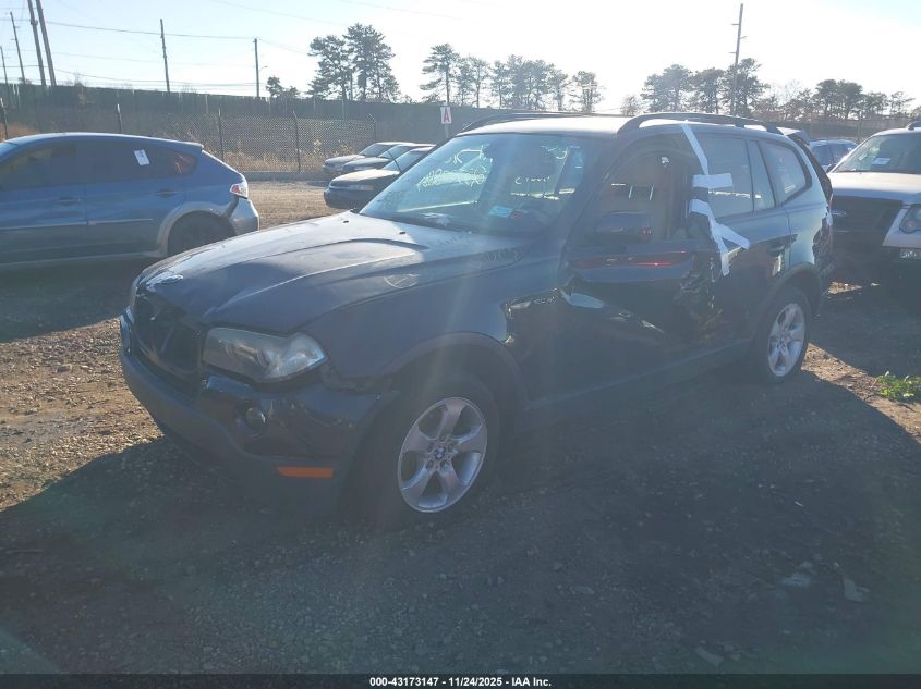 2008 BMW X3 3.0Si VIN: WBXPC93438WJ24221 Lot: 43173147