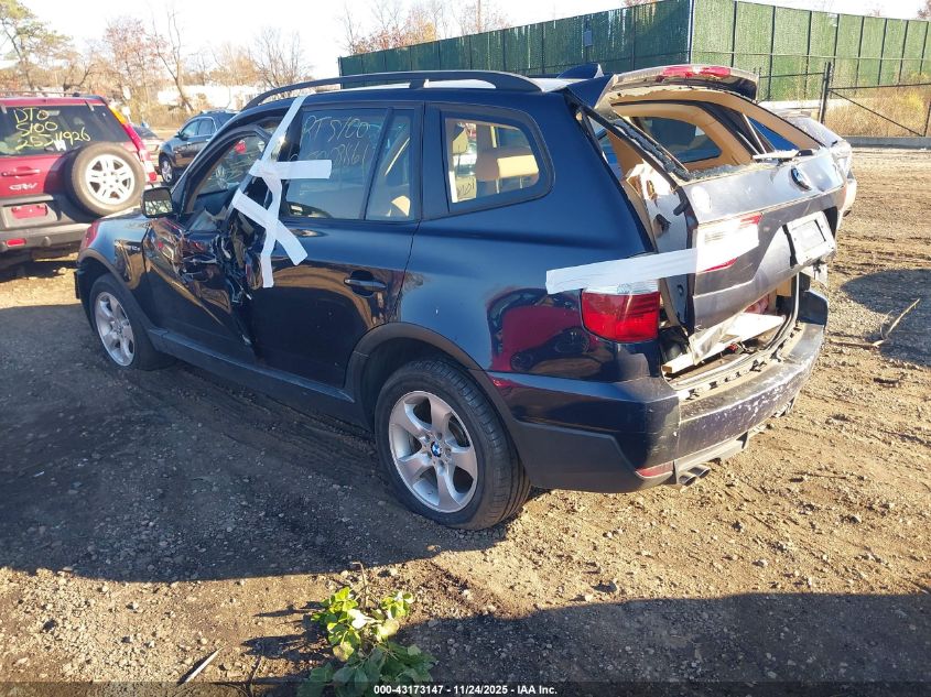 2008 BMW X3 3.0Si VIN: WBXPC93438WJ24221 Lot: 43173147