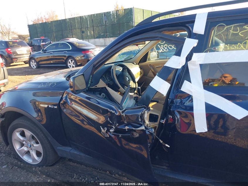 2008 BMW X3 3.0Si VIN: WBXPC93438WJ24221 Lot: 43173147