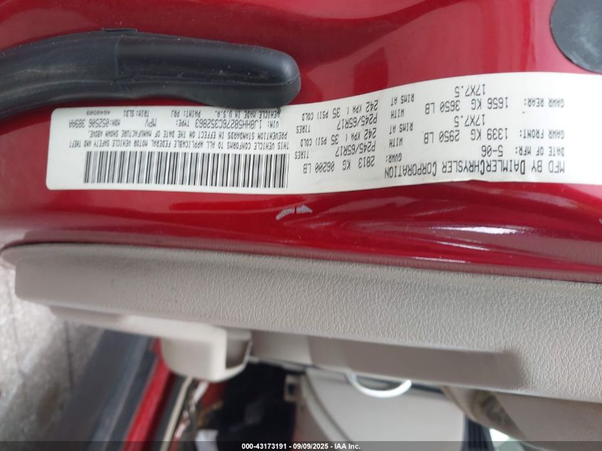 2006 Jeep Commander Limited VIN: 1J8HH58276C352863 Lot: 43173191