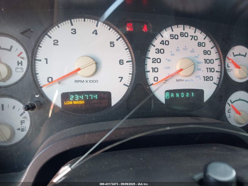 2003 Dodge Ram 2500 Slt/Laramie/St VIN: 3D7KA28DX3G753534 Lot: 43173473