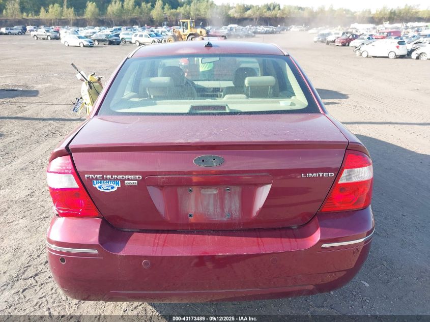 2007 Ford Five Hundred Limited VIN: 1FAHP28127G116007 Lot: 43173489