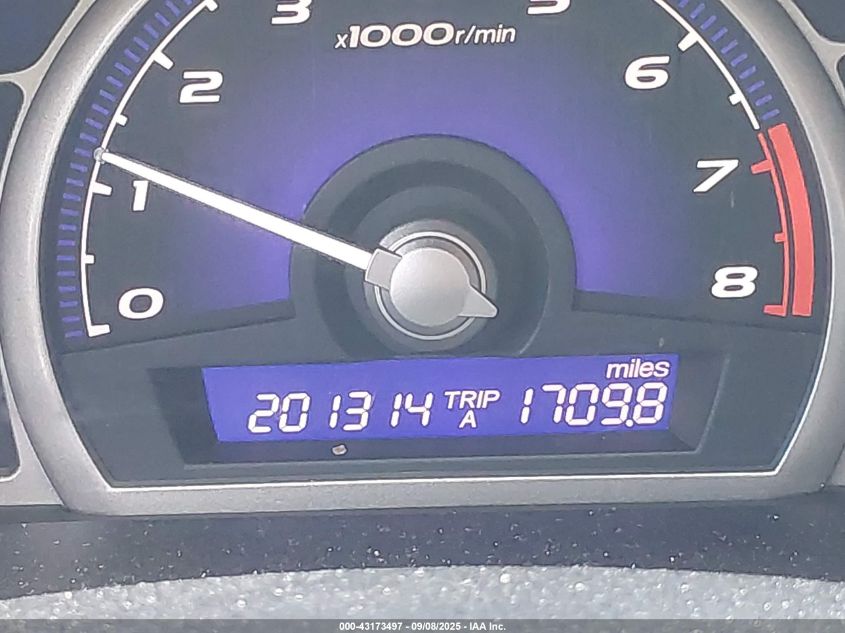 2008 Honda Civic Lx VIN: 2HGFA165X8H107792 Lot: 43173497