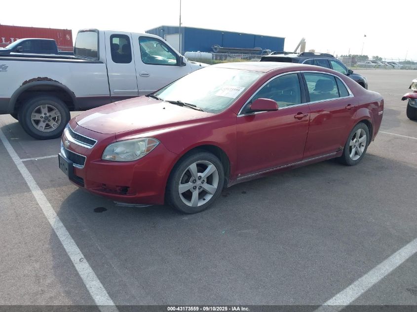 2009 Chevrolet Malibu Lt red sedan gasoline 1G1ZJ57B39F221684 photo #3