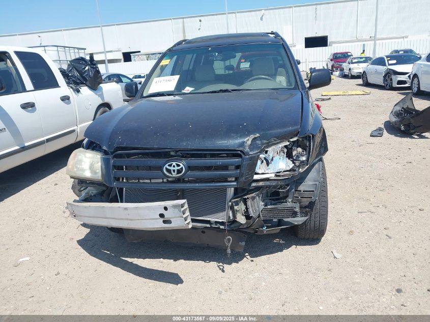 2004 Toyota Highlander Limited VIN: JTEGP21AX40017080 Lot: 43173567