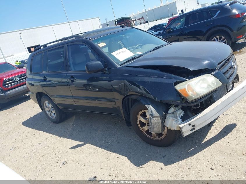 2004 Toyota Highlander Limited VIN: JTEGP21AX40017080 Lot: 43173567