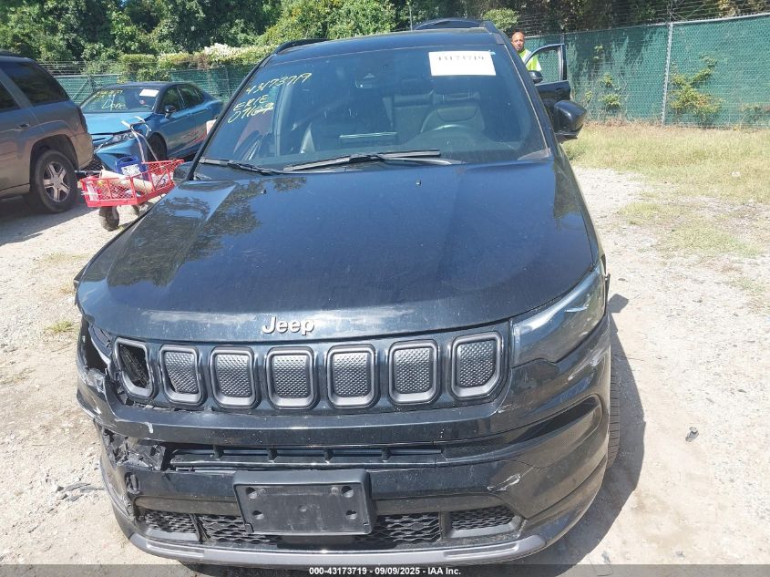 2022 Jeep Compass High Altitude 4X4 VIN: 3C4NJDCB6NT178478 Lot: 43173719