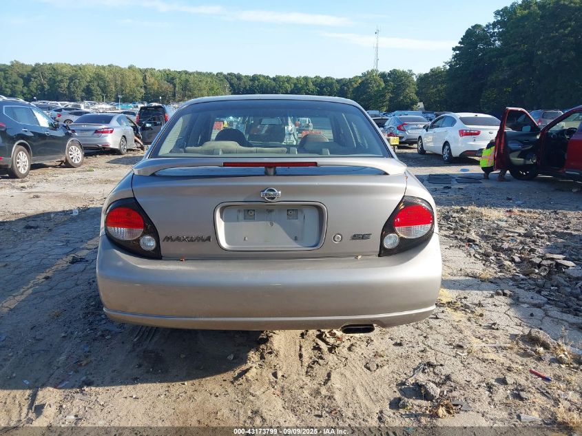 2001 Nissan Maxima Se VIN: JN1CA31D31T835865 Lot: 43173799
