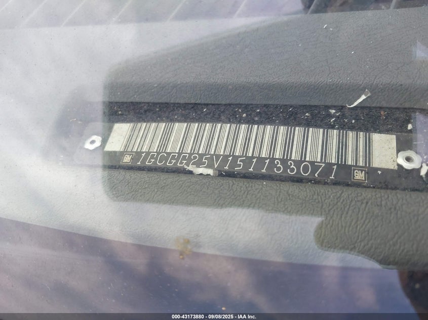 2005 Chevrolet Express VIN: 1GCGG25V151133071 Lot: 43173880