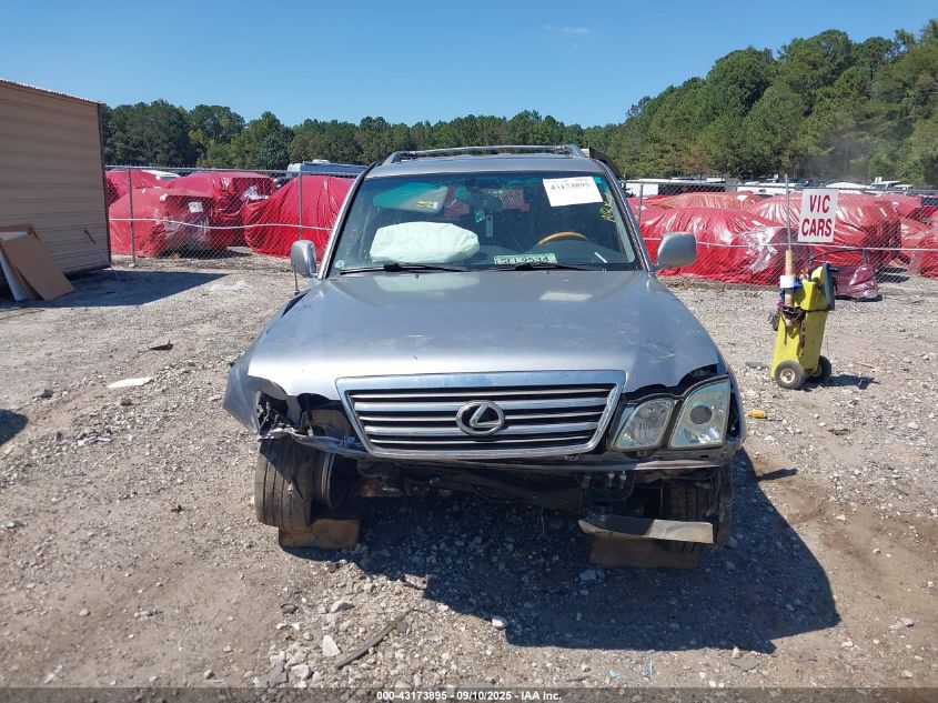 2005 Lexus Lx 470 VIN: JTJHT00W353550133 Lot: 43173895