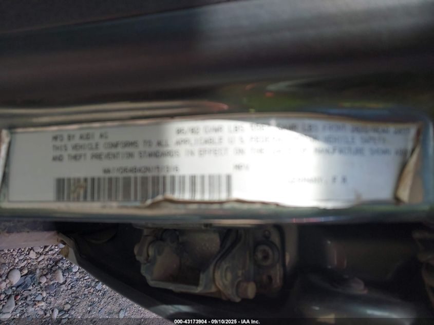 2002 Audi Allroad 2.7L VIN: WA1YD64B42N151316 Lot: 43173904