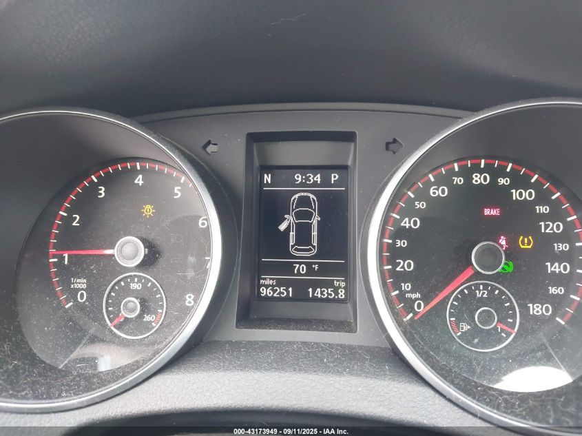 2011 Volkswagen Gti 4-Door VIN: WVWHV7AJXBW105620 Lot: 43173949