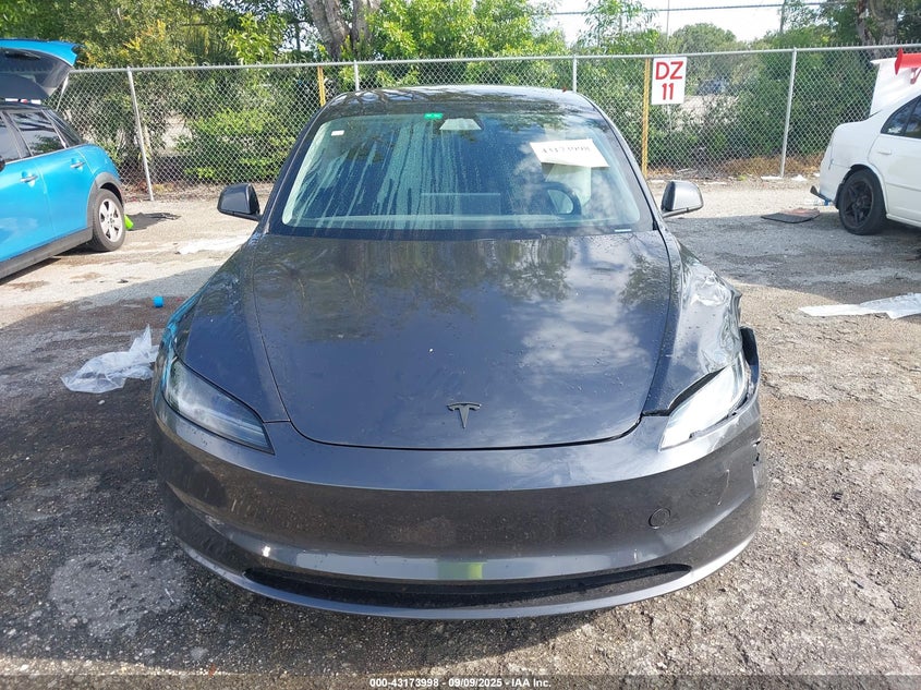 2024 Tesla Model 3 Long Range Dual Motor All-Wheel Drive/Rear-Wheel Drive VIN: 5YJ3E1EA3RF768799 Lot: 43173998