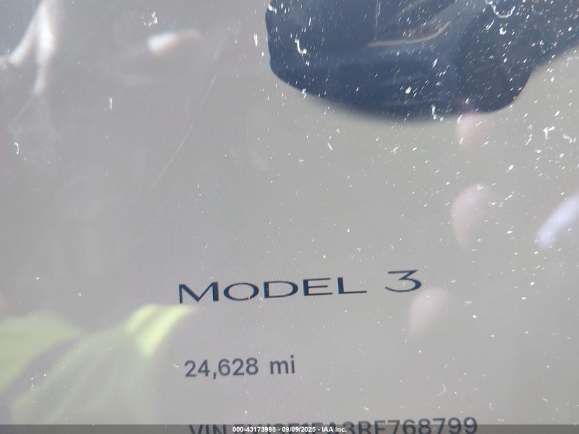 2024 Tesla Model 3 Long Range Dual Motor All-Wheel Drive/Rear-Wheel Drive VIN: 5YJ3E1EA3RF768799 Lot: 43173998