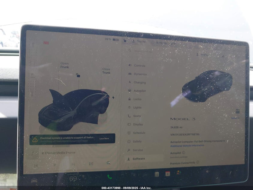 2024 Tesla Model 3 Long Range Dual Motor All-Wheel Drive/Rear-Wheel Drive VIN: 5YJ3E1EA3RF768799 Lot: 43173998