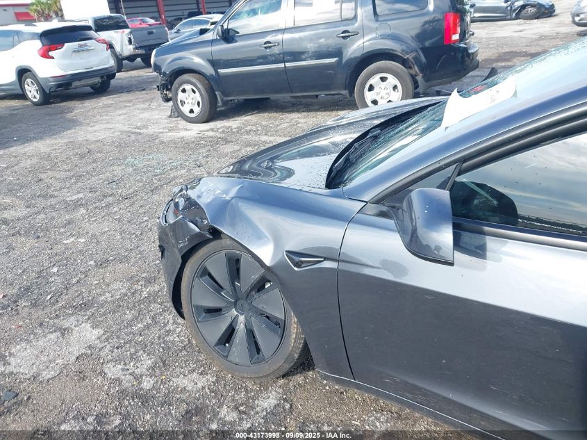 2024 Tesla Model 3 Long Range Dual Motor All-Wheel Drive/Rear-Wheel Drive VIN: 5YJ3E1EA3RF768799 Lot: 43173998