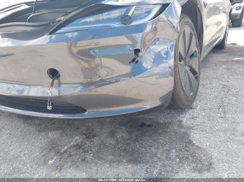 2024 Tesla Model 3 Long Range Dual Motor All-Wheel Drive/Rear-Wheel Drive VIN: 5YJ3E1EA3RF768799 Lot: 43173998