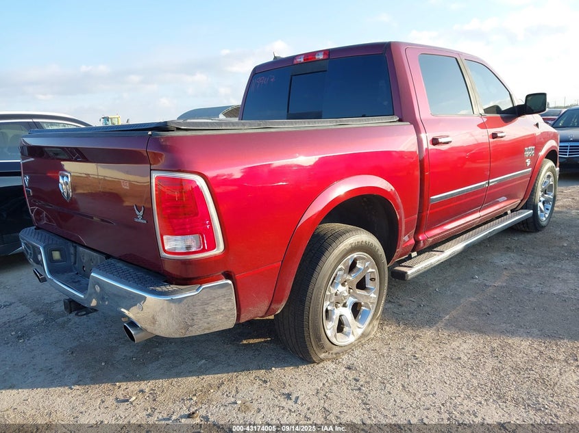 2018 Ram 1500 5.7 Laramie 4x2 5'7 Box Red Lot 111043174005 Vin 1C6RR6NT8JS119947