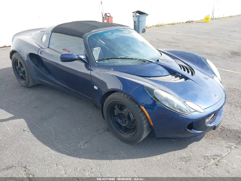 2005 Lotus Elise blue cabrio gasoline SCCPC11195HL31492 photo #1