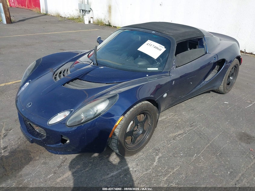 2005 Lotus Elise blue cabrio gasoline SCCPC11195HL31492 photo #3