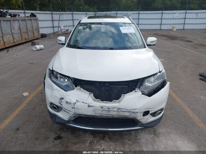 2016 Nissan Rogue S/Sl/Sv VIN: 5N1AT2MV6GC880722 Lot: 43174093