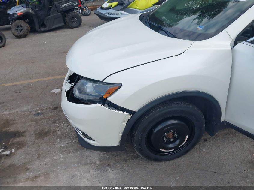 2016 Nissan Rogue S/Sl/Sv VIN: 5N1AT2MV6GC880722 Lot: 43174093