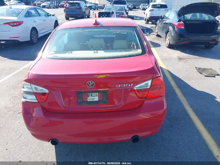 2008 BMW 335I VIN: WBAVB77508NH79344 Lot: 43174178