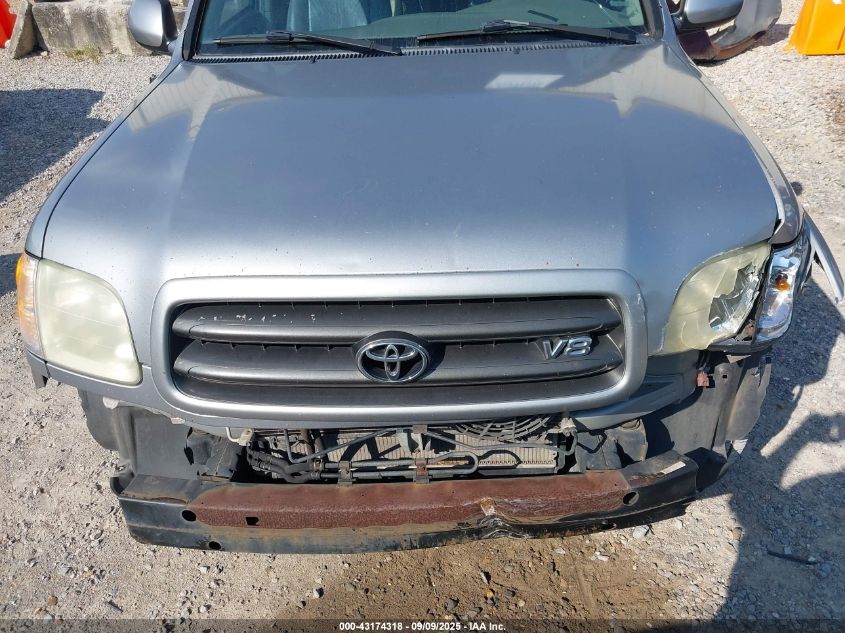 2002 Toyota Sequoia Sr5 V8 VIN: 5TDZT34A12S134809 Lot: 43174318