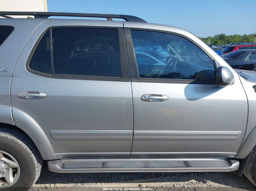 2002 Toyota Sequoia Sr5 V8 VIN: 5TDZT34A12S134809 Lot: 43174318