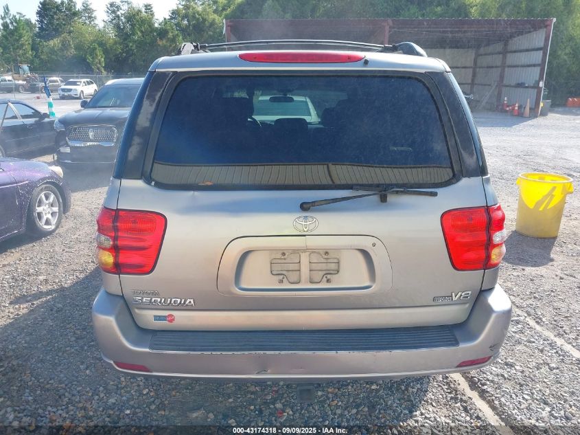 2002 Toyota Sequoia Sr5 V8 VIN: 5TDZT34A12S134809 Lot: 43174318