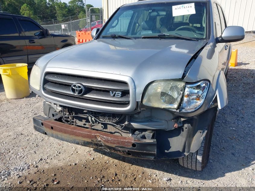 2002 Toyota Sequoia Sr5 V8 VIN: 5TDZT34A12S134809 Lot: 43174318