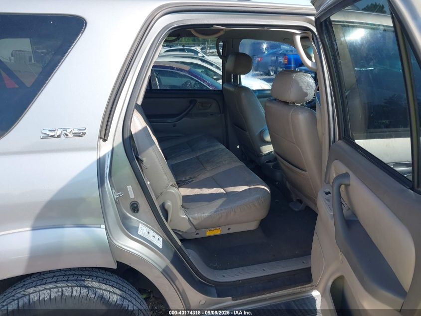 2002 Toyota Sequoia Sr5 V8 VIN: 5TDZT34A12S134809 Lot: 43174318