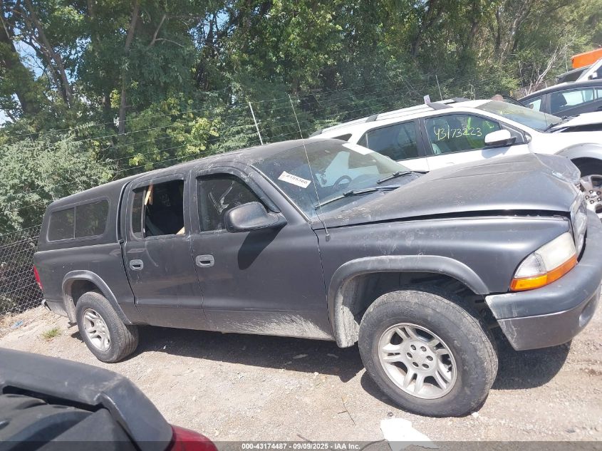 2004 Dodge Dakota Sport/Sxt VIN: 1D7HL38K74S739061 Lot: 43174487