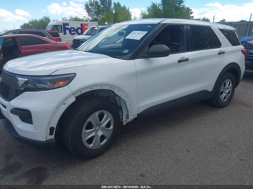 2021 Ford Police Interceptor white other gasoline 1FM5K8AB0MGB04480 photo #3