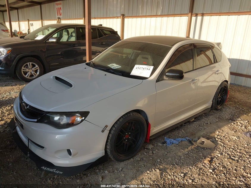 2009 Subaru Impreza Wrx white hatchback gasoline JF1GH766X9G803825 photo #3