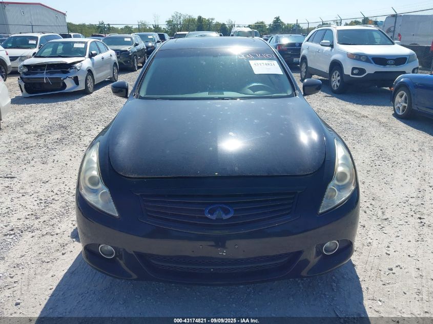 2012 Infiniti G37X VIN: JN1CV6AR7CM976498 Lot: 43174821