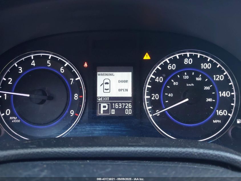 2012 Infiniti G37X VIN: JN1CV6AR7CM976498 Lot: 43174821