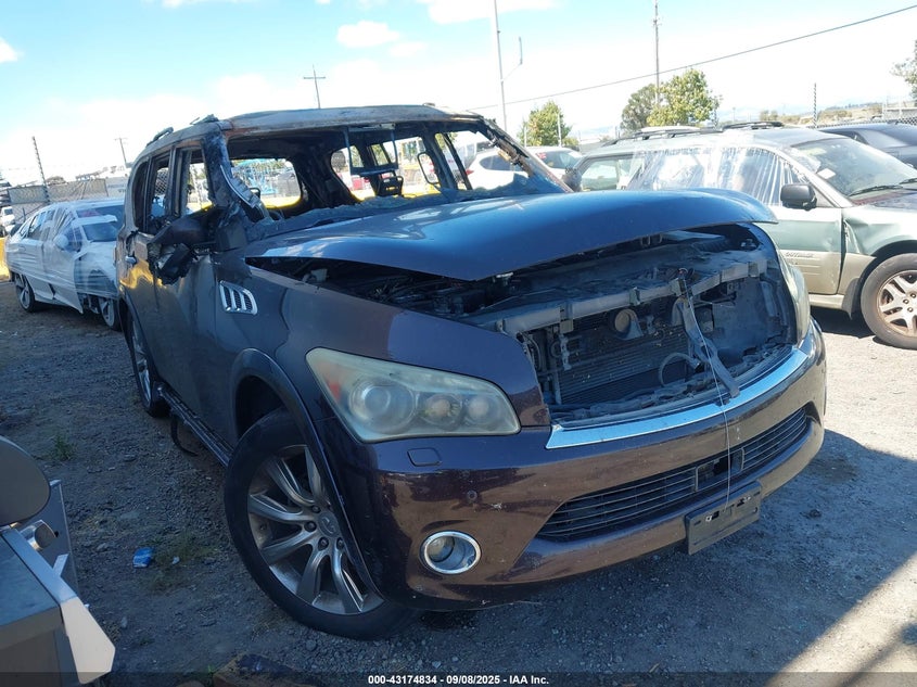 2012 Infiniti Qx56 brown other gasoline JN8AZ2ND3C9715425 photo #1