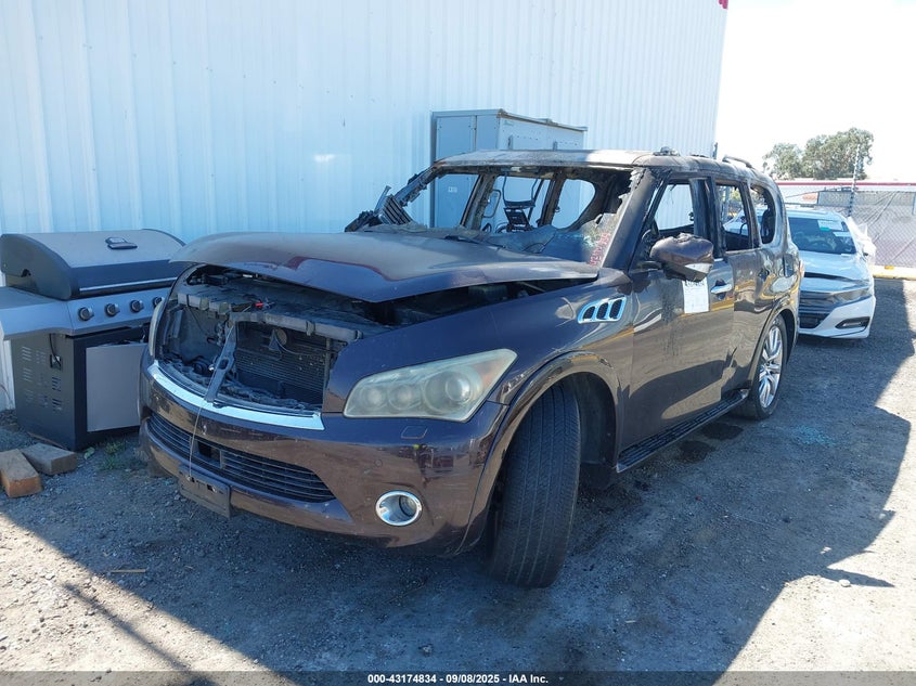 2012 Infiniti Qx56 brown other gasoline JN8AZ2ND3C9715425 photo #3