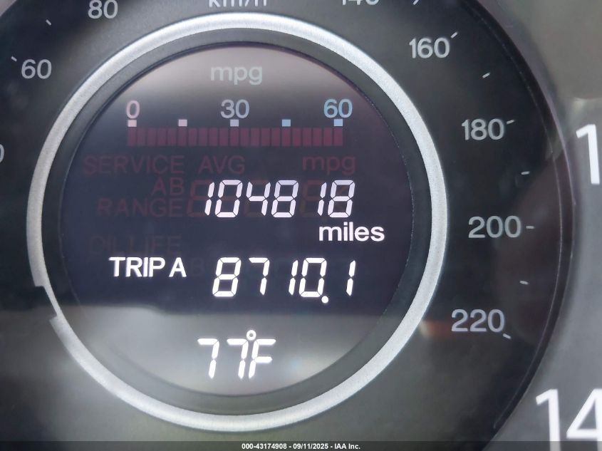 2012 Honda Cr-V Ex-L VIN: 5J6RM3H78CL021979 Lot: 43174908