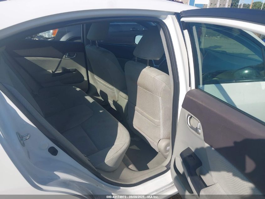 2012 Honda Civic Hybrid VIN: JHMFB4F25CS008557 Lot: 43174973