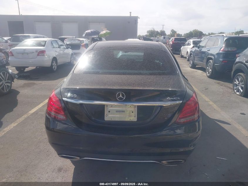 2015 Mercedes-Benz C 300 4Matic VIN: 55SWF4KB7FU003288 Lot: 43174997