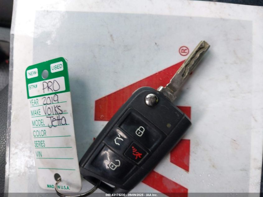2019 Volkswagen Jetta 1.4T R-Line/1.4T S/1.4T Se VIN: 3VWCB7BU0KM156844 Lot: 43175230