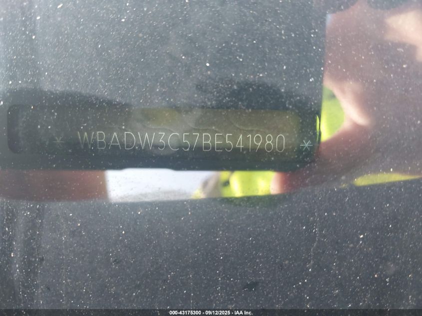 2011 BMW 328I VIN: WBADW3C57BE541980 Lot: 43175300