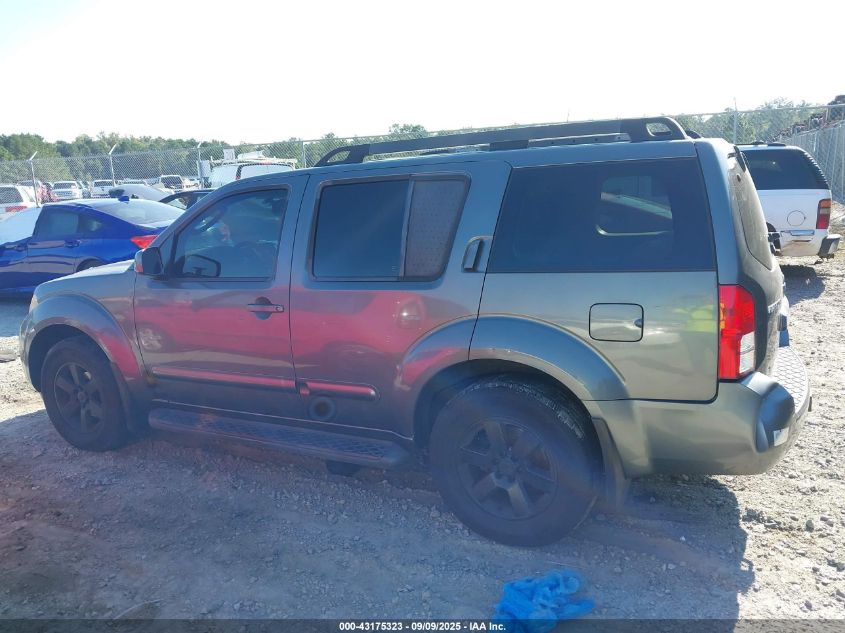 2008 Nissan Pathfinder Se VIN: 5N1AR18U68C649945 Lot: 43175323