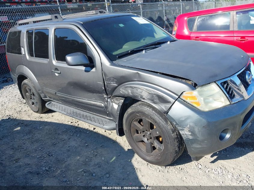 2008 Nissan Pathfinder Se VIN: 5N1AR18U68C649945 Lot: 43175323