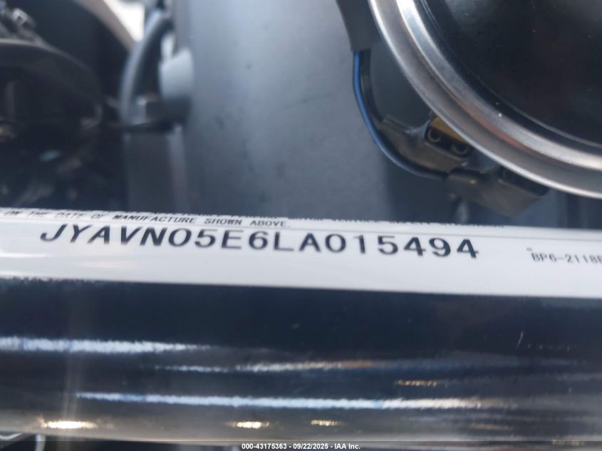 2020 Yamaha Xvs950 Cu/Cuc VIN: JYAVN05E6LA015494 Lot: 43175363