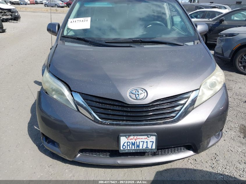 2011 Toyota Sienna Le V6 VIN: 5TDKK3DC1BS129910 Lot: 43175421