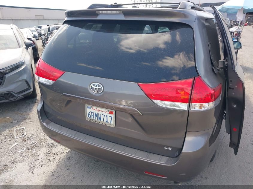 2011 Toyota Sienna Le V6 VIN: 5TDKK3DC1BS129910 Lot: 43175421