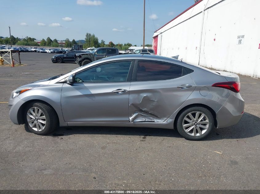 2014 Hyundai Elantra Se VIN: KMHDH4AE8EU156827 Lot: 43175500